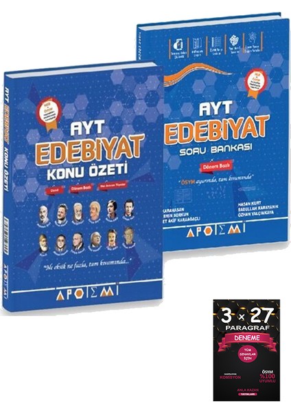 Ayt Edebiyat Soru Bankası ve Konu Özeti Seti