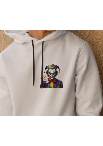 Kapüşonlu Uzun Kollu Unisex Swaetshirt Erkek Kadın Baskılı Joker Aslan Ayı Kaplan Sweatshirt