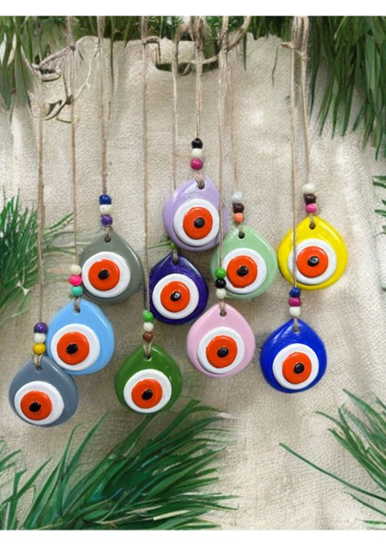 Nazar Boncuğu 10’lu Set Duvar Süsleri / Bahçe Balkon Dekorasyonu
