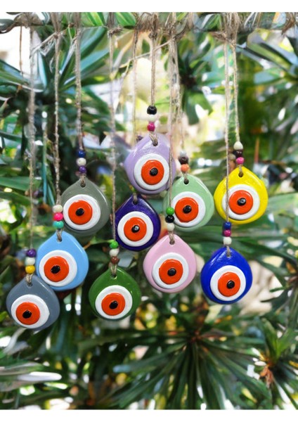 Nazar Boncuğu 10’lu Set Duvar Süsleri / Bahçe Balkon Dekorasyonu modelleri