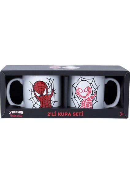 Home Seramik Kupa Bardak Ikili 350 ml Spiderman Kuromi Hello Kitty Melodi Temalı Hediyelik