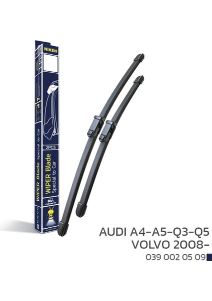 Niken Muz Silecek Takımı Audi A4 B8 2008-2015 ile Uyumlu