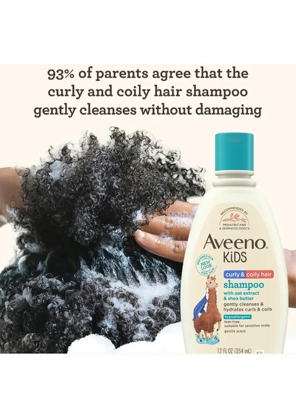 Aveeno Kids Kıvırcık ve Dalgalı Saçlı Çocuklar Için Şampuan 354 ml