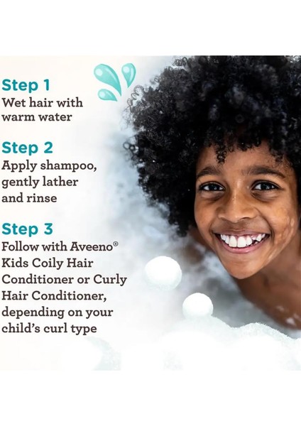 Aveeno Kids Kıvırcık ve Dalgalı Saçlı Çocuklar Için Şampuan 354 ml