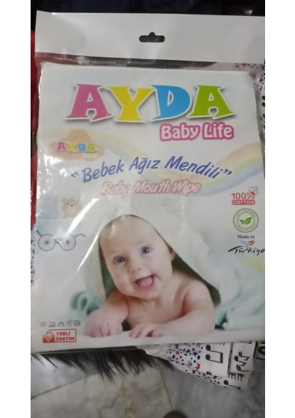 Bebek Ağız Mendili 5'li 2 Paket toplam 10 adet bebek ağız mendili