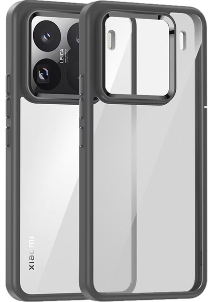 Xiaomi Redmi Note 14 5g Luna Serisi Köşe Korumalı Sert Rubber Kılıf - AL3422 Siyah