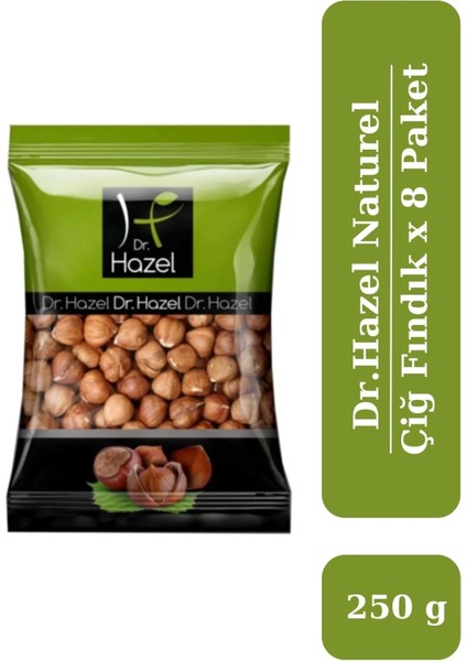 Drhazel Naturel Çiğ Fındık 250 G x 8 Paket