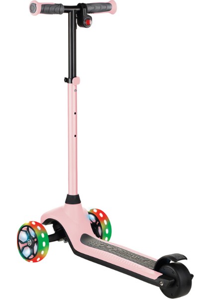 One K E-Motion 4 Plus - Işıklı Elektrikli Scooter - Pastel Pembe