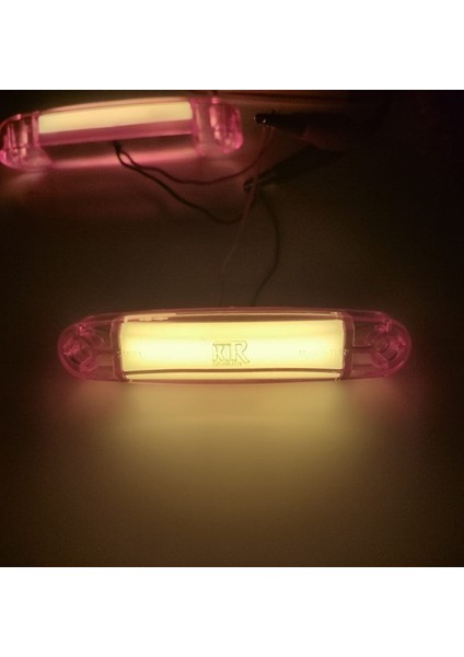4 Adet Neon Parmak LED Lamba Turuncu 12-24 Volt