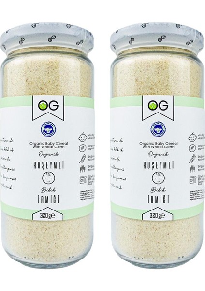 2'li Organik Ruşeymli Bebek Irmiği 320 gr
