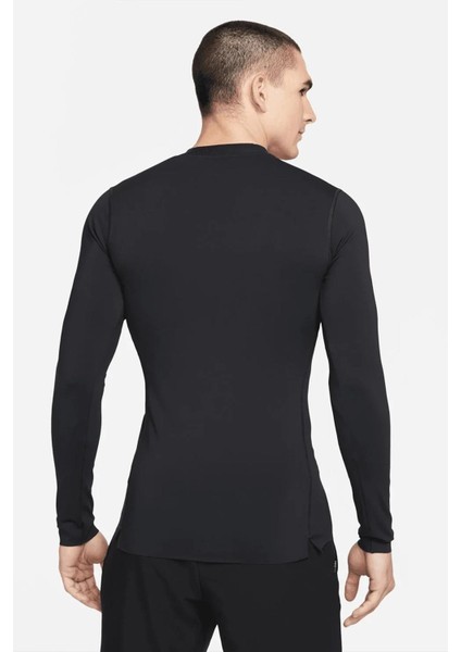 Pro Dri Fit Adv Athletic Tight Fit Training Body Kalın Sıkı Erkek Koşu Antrenman Üstü Sweatshirt Siyah fiyatları