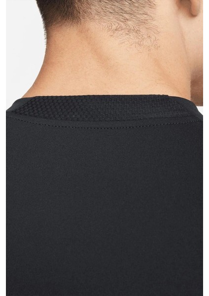 Pro Dri Fit Adv Athletic Tight Fit Training Body Kalın Sıkı Erkek Koşu Antrenman Üstü Sweatshirt Siyah fırsatları