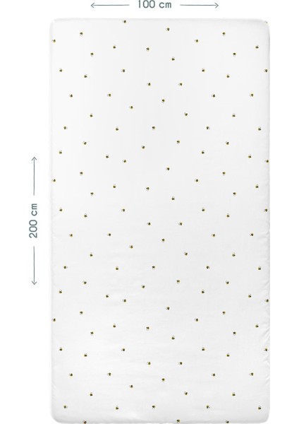 Happy Bee 100% Pamuk Saten Lastikli Bebek/çocuk Çarşafı - 100 x 200 cm fiyatları