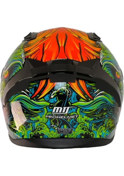 Motosiklet Kaskı Ece 22.R06 Sertifikalı Double Vizör Full Face Kask Azure modelleri