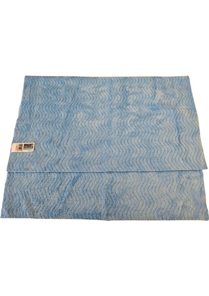 Mikrofiber Araç Kurulama Bezi 70X50CM. Mavi Renk