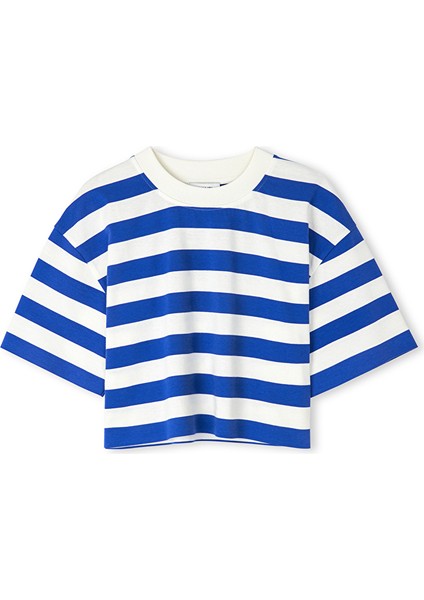 Çizgili Crop Tişört IS1250070106020
