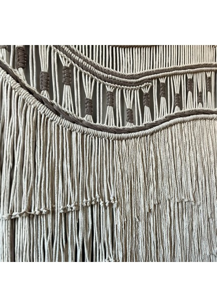 Büyük Boy Makrome Duvar Süsü, Bohem ve Şık Ev Dekorasyonu, Elyapımı Özel Tasarım Duvar Dekoru indirimleri