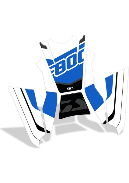 Bmw F 800 Gs 2024 Uyumlu Tank Pad Seti Mavi fiyatları