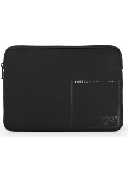 Laptop ve Tablet Kılıfı Neopren 12,3 İnç Su İtici, Darbeye Dayanıklı, Siyah , iPad Uyumlu, Fermuarlı