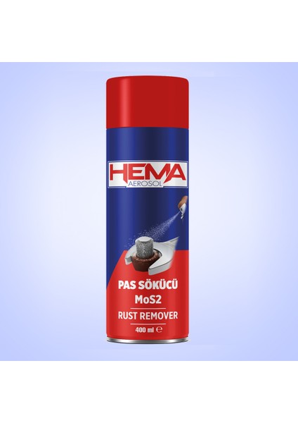 Aerosol Pas Sökücü Mos2 Sprey - Güçlü Pas Temizleyici ve Metal Koruyucu, 400 ml
