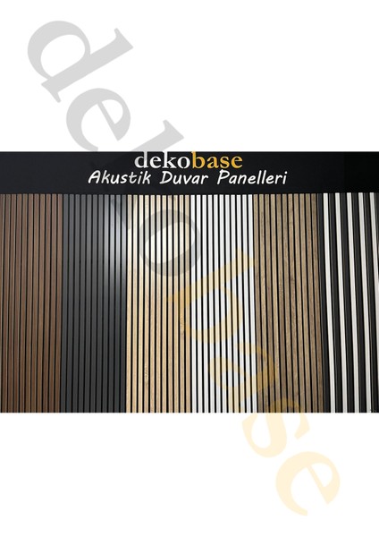 100X240 cm Ceviz Renk Akustik Ahşap Duvar Paneli