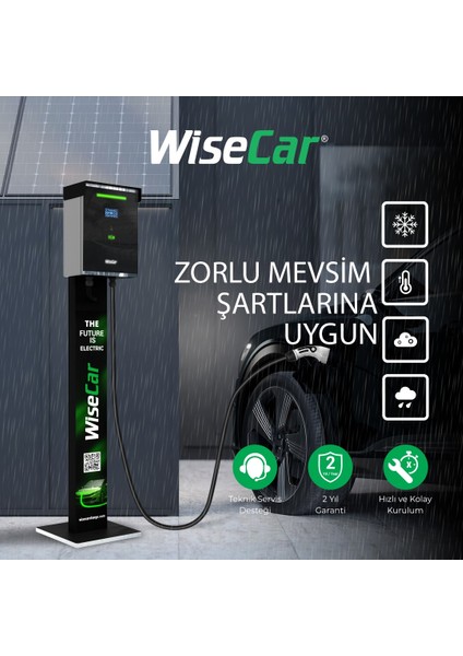 22kW Elektrikli Araç Şarj Cihazı Standlı (Kablolu ve Kart Okuyucu Özellikli) fiyatları