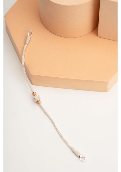 Kazaziye Işlemeli Elişi Rose Dorissa Gümüş Bileklik 4400 indirimleri