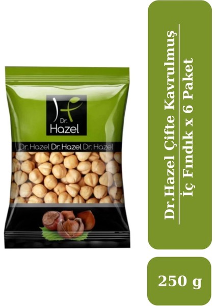 Drhazel Çifte Kavrulmuş Iç Fındık 250 G x 6 Paket