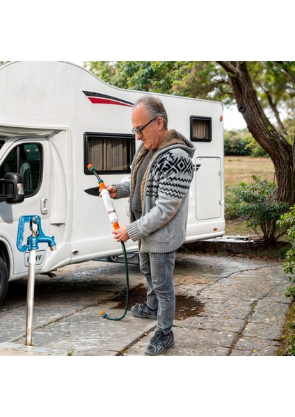 Tat Koku ve Renk Giderici Karavan Su Arıtma Filtre Seti-Crf-2gc-St
