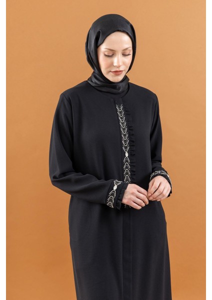 6208 Bsn Detaylı Ferace Siyah modelleri