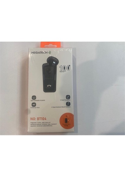Megatech MG-BT104 Sargılı Earphones Bluetooth Kablosuz Kulaklık