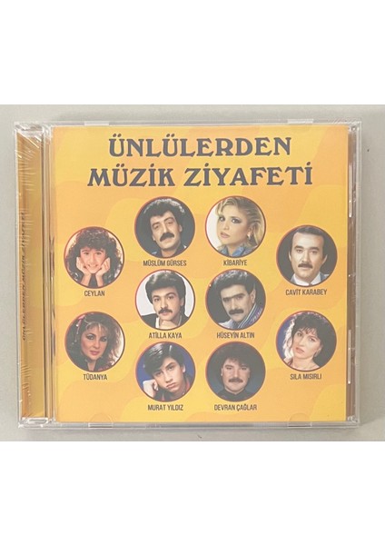 Ünlülerden Müzik Ziyafeti CD (Jelatininde Sıfır Orjnal Dönem Baskı Cd)