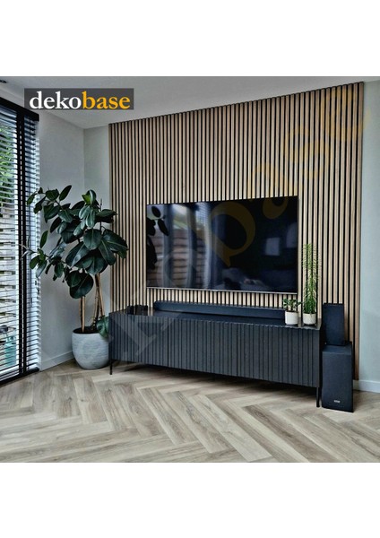 40X240 cm Atlantik Çam Renk Akustik Ahşap Duvar Paneli indirimleri