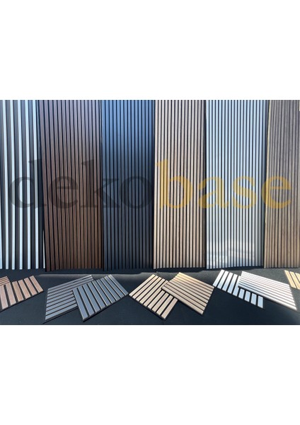 40X240 cm Atlantik Çam Renk Akustik Ahşap Duvar Paneli