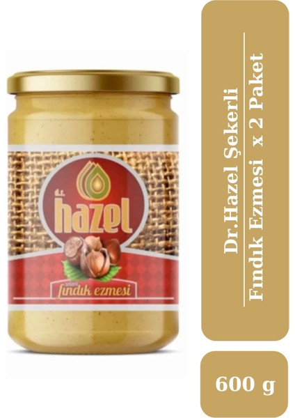 Şekerli Fındık Ezmesi 600 gr x 2 Paket