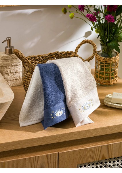 3’lü Göz Nakışlı Pamuklu El Havlusu 30 x 50 cm indirimleri