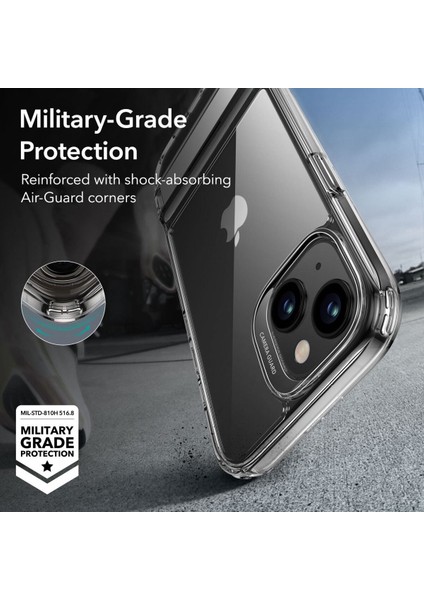 Apple iPhone 15 Standlı Şeffaf Kılıf