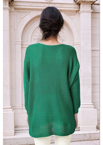 Yeşil Yuvarlak Yaka, Oversize Kesim, Triko fiyatları