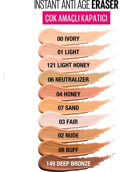 Maybelline New York Eraser 00 Ivory Concealer