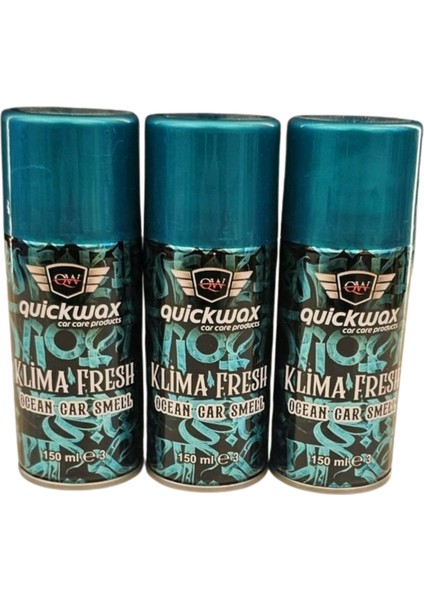 3'lü Kampnya Klima Koku Giderici Ocean Car Smell