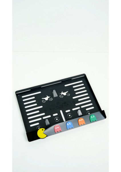 Pacman 3D Pleksi Motor Plakalık