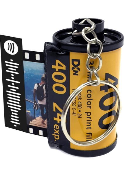 Sevgiliye Özel Kodak Dxn 10 Fotoğraflı Anahtarlık, Foto Film Anahtarlık, Foto Rulo Anahtarlık