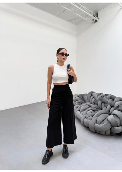 Kadın 230 gr Poly Viscose Full Likra Metal Toka Aksesuarlı Pantolon fırsatları