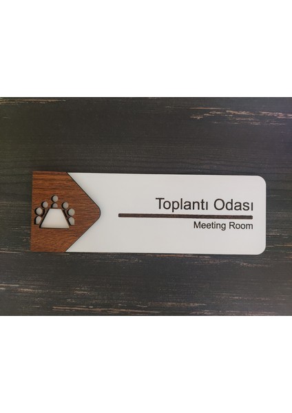 Toplantı Odası Ofis Oda Kapı İsimliği Yönlendirme Tabelası Levhası Kişiselleştirilebilir
