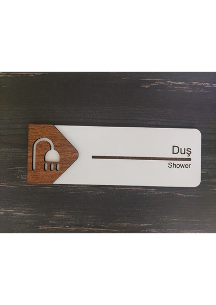 Duş Ofis Oda Kapı İsimliği Yönlendirme Tabelası Levhası Kişiselleştirilebilir