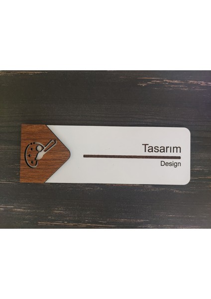 Tasarım Ofis Oda Kapı İsimliği Yönlendirme Tabelası Levhası Kişiselleştirilebilir