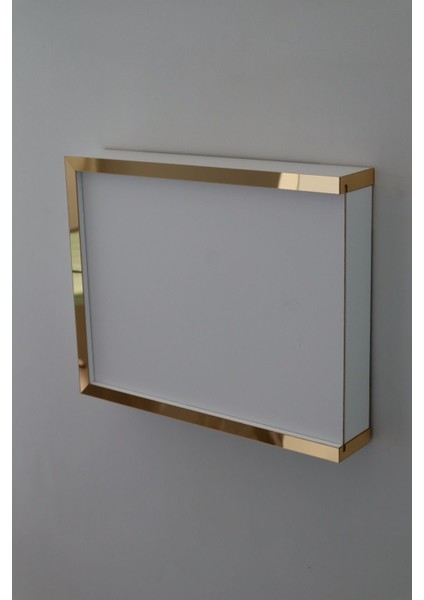 Lüx Altıngold-Beyaz 32X40-25X35 Sigorta Priz ve Modem Saklama Kutusu, Kablo Gizleme Düzenleyici Kut
