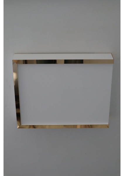 Lüx Altıngold-Beyaz 32X40-25X35 Sigorta Priz ve Modem Saklama Kutusu, Kablo Gizleme Düzenleyici Kut