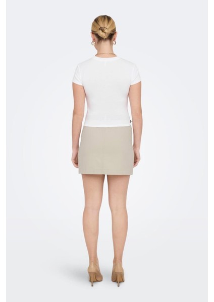 Onlelına S/s O-Neck Short Top Jrs Noos Beyaz modelleri
