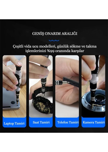 115 In 1 Hassas Tornavida Seti Çok Fonksiyonlu Manyetik Telefon Bilgisayar Onarım Tamir Seti